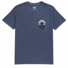Sustainable Materials RVCA Snake Charmer T-Shirt - Moody Blue Books