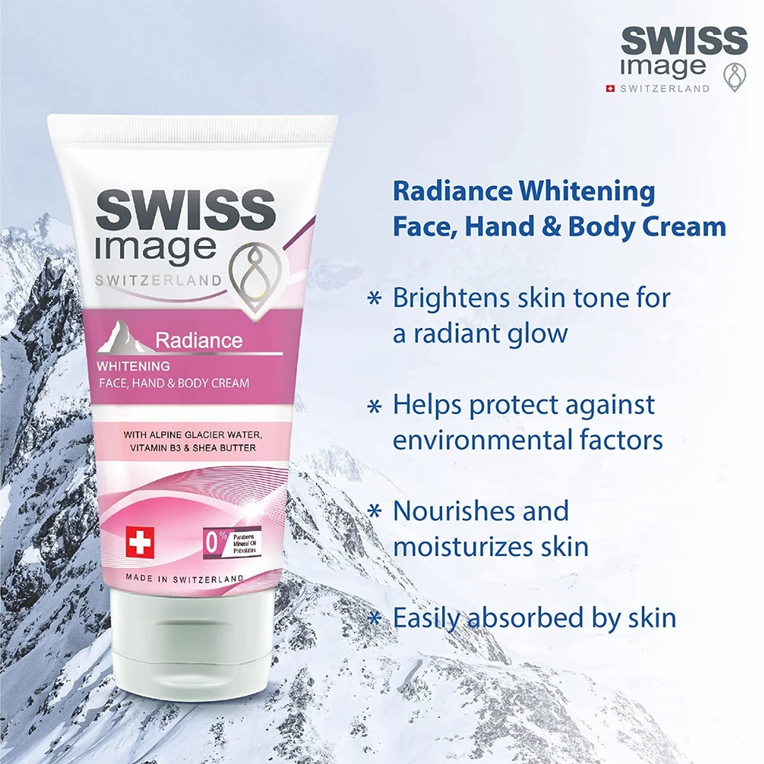 Swiss Image  Radiance Whitening Face Hand & Body Cream 75ml