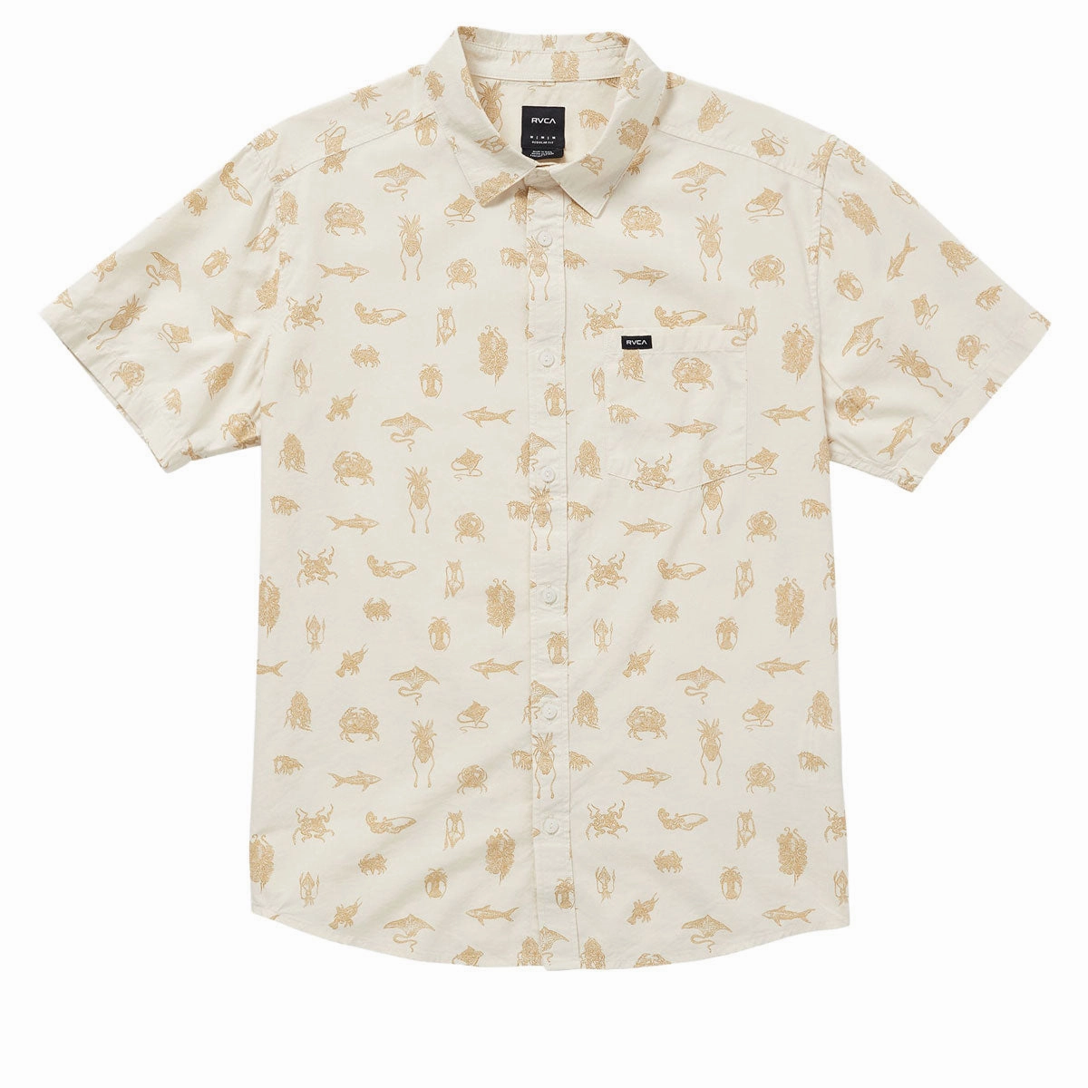 T-Shirts RVCA Sea Life Shirt - Natural Safety Gear