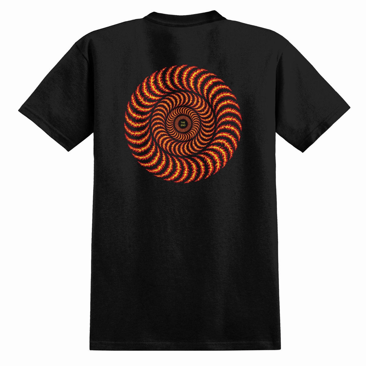 T-Shirts Spitfire OG Classic Flame T-Shirt - Black/Red/Yellow Prints Flowers