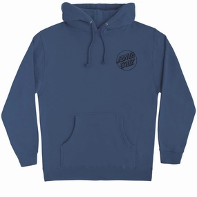 Tape Santa Cruz Opus Dot Hoodie - Storm Blue/Black Graphic Design