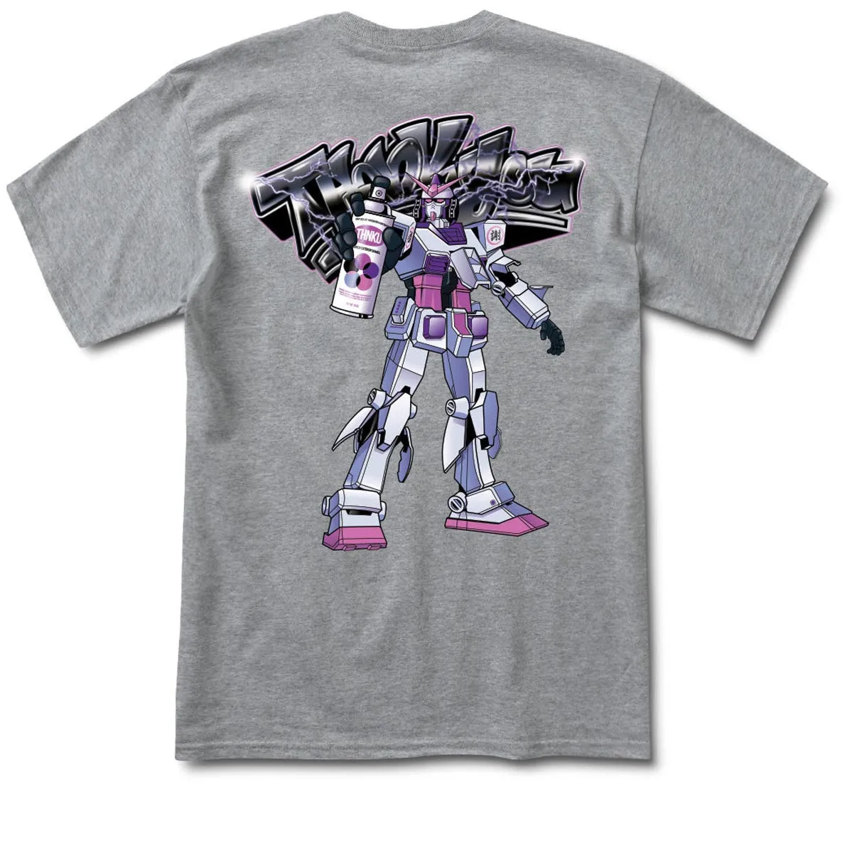 Thank You Gundam T-Shirt - Heather Grey Formal Wear Tissue Paper