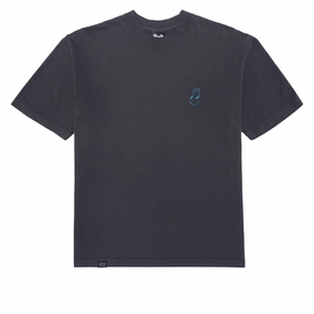 The Quiet Life Music Man Embroidered T-Shirt - Dolphin Blue Toys High-Quality Clothing
