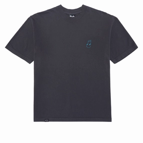 The Quiet Life Music Man Embroidered T-Shirt - Dolphin Blue Toys High-Quality Clothing