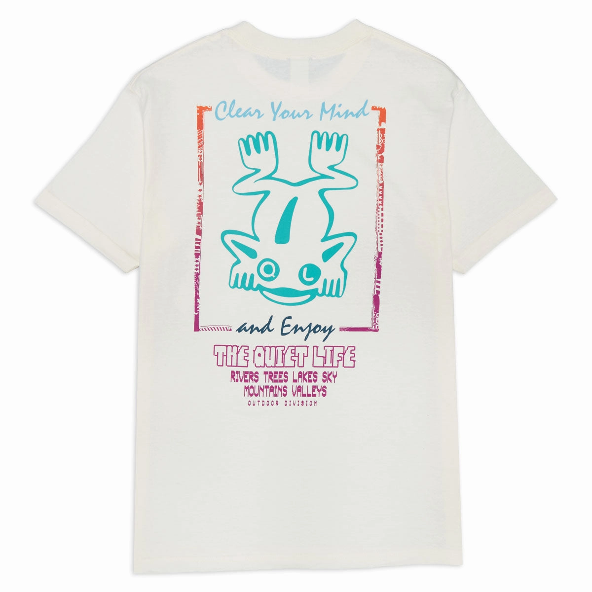 The Quiet Life Outdoor Division T-Shirt - Cream Shorts Party Wear