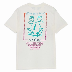 The Quiet Life Outdoor Division T-Shirt - Cream Shorts Party Wear