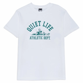 The Quiet Life Quiet Life Athletic Dept. T-Shirt - White Boat Accessories Footwear & Apparel