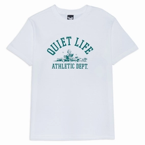 The Quiet Life Quiet Life Athletic Dept. T-Shirt - White Boat Accessories Footwear & Apparel