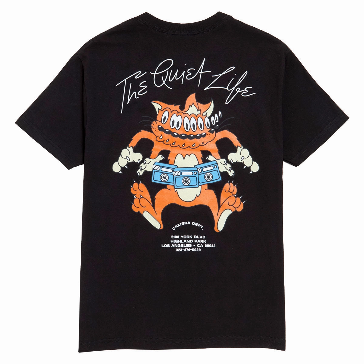 The Quiet Life Shakey Cat T-Shirt - Black Language Learning Gluten-Free