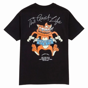 The Quiet Life Shakey Cat T-Shirt - Black Language Learning Gluten-Free