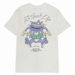 The Quiet Life Shakey Cat T-Shirt - Cream Ribbons Hats