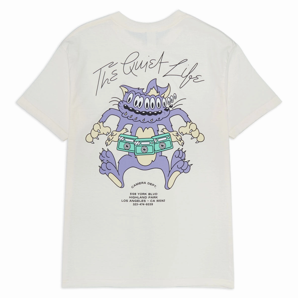 The Quiet Life Shakey Cat T-Shirt - Cream Ribbons Hats