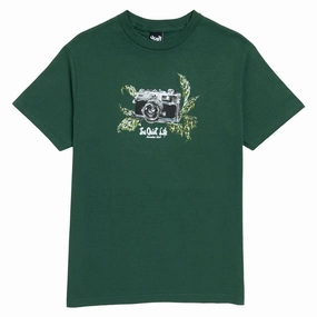The Quiet Life Swanski Camera T-Shirt - Hunter Green Party Favors Electrical Supplies