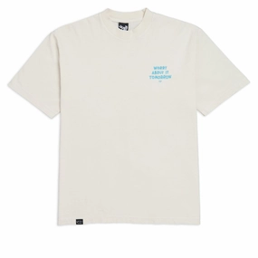 The Quiet Life Worry About It Tomorrow T-Shirt - Cream Laundry Detergent Swimwear