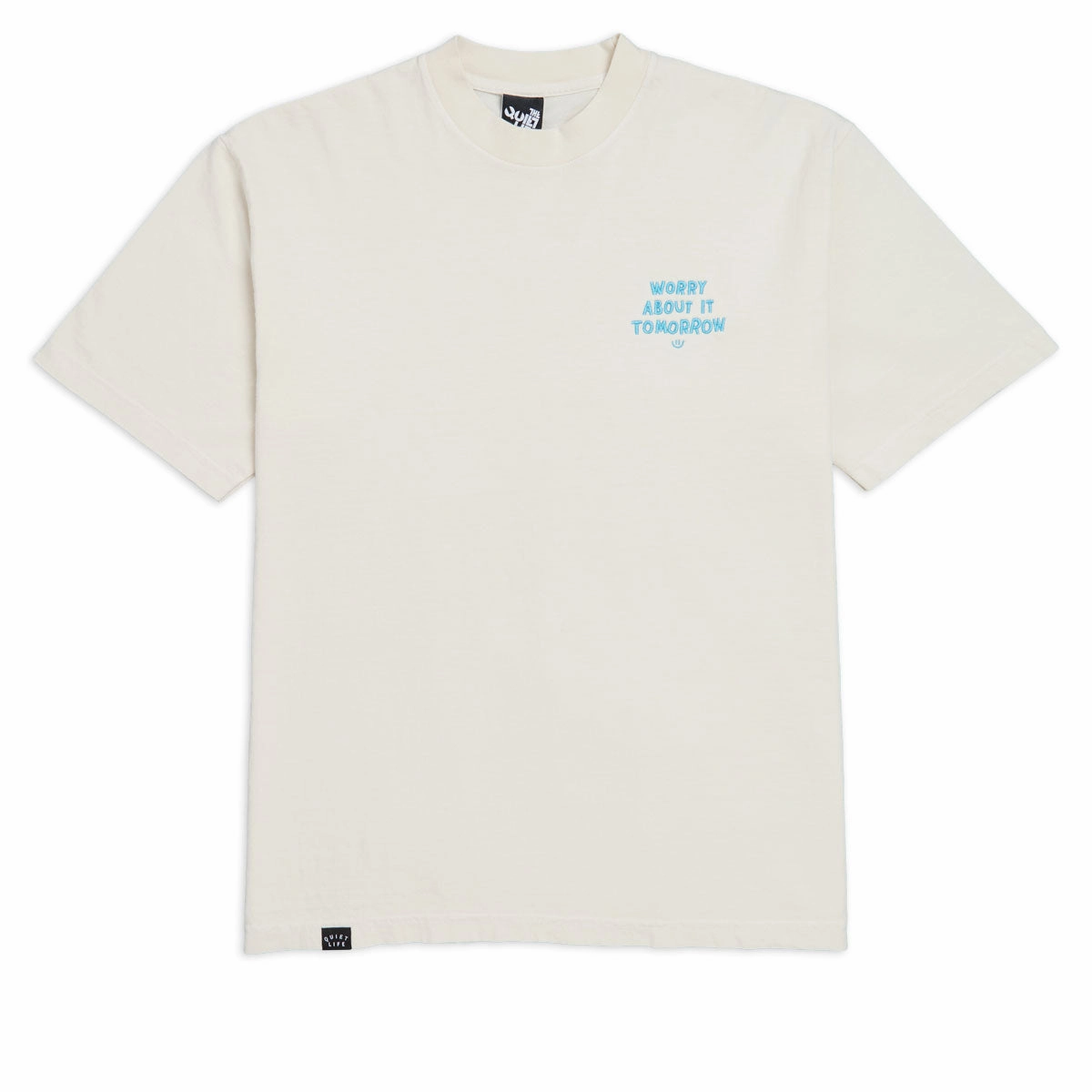The Quiet Life Worry About It Tomorrow T-Shirt - Cream Laundry Detergent Swimwear