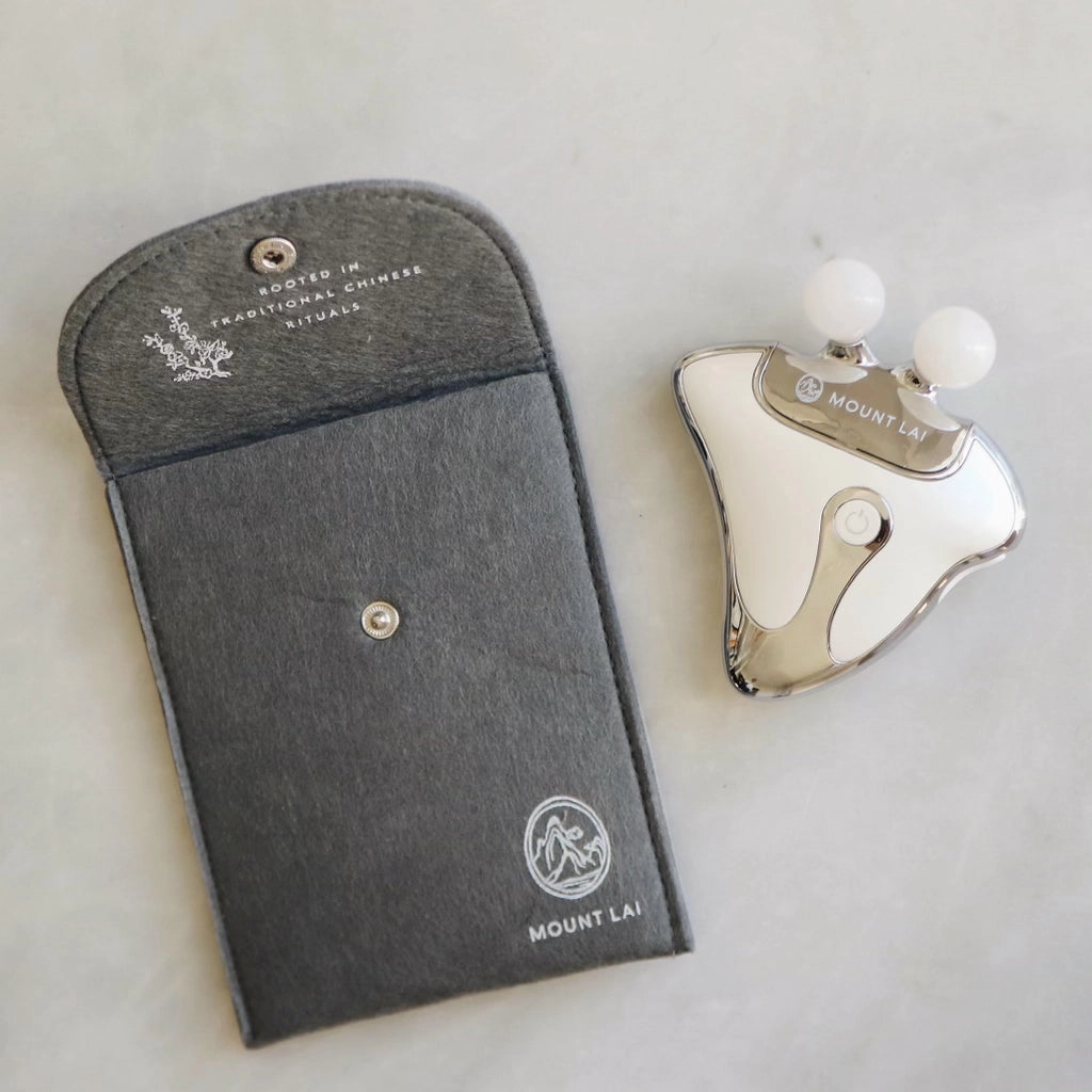 The Vitality Qi Led Gua Sha Device With Protective Pouch