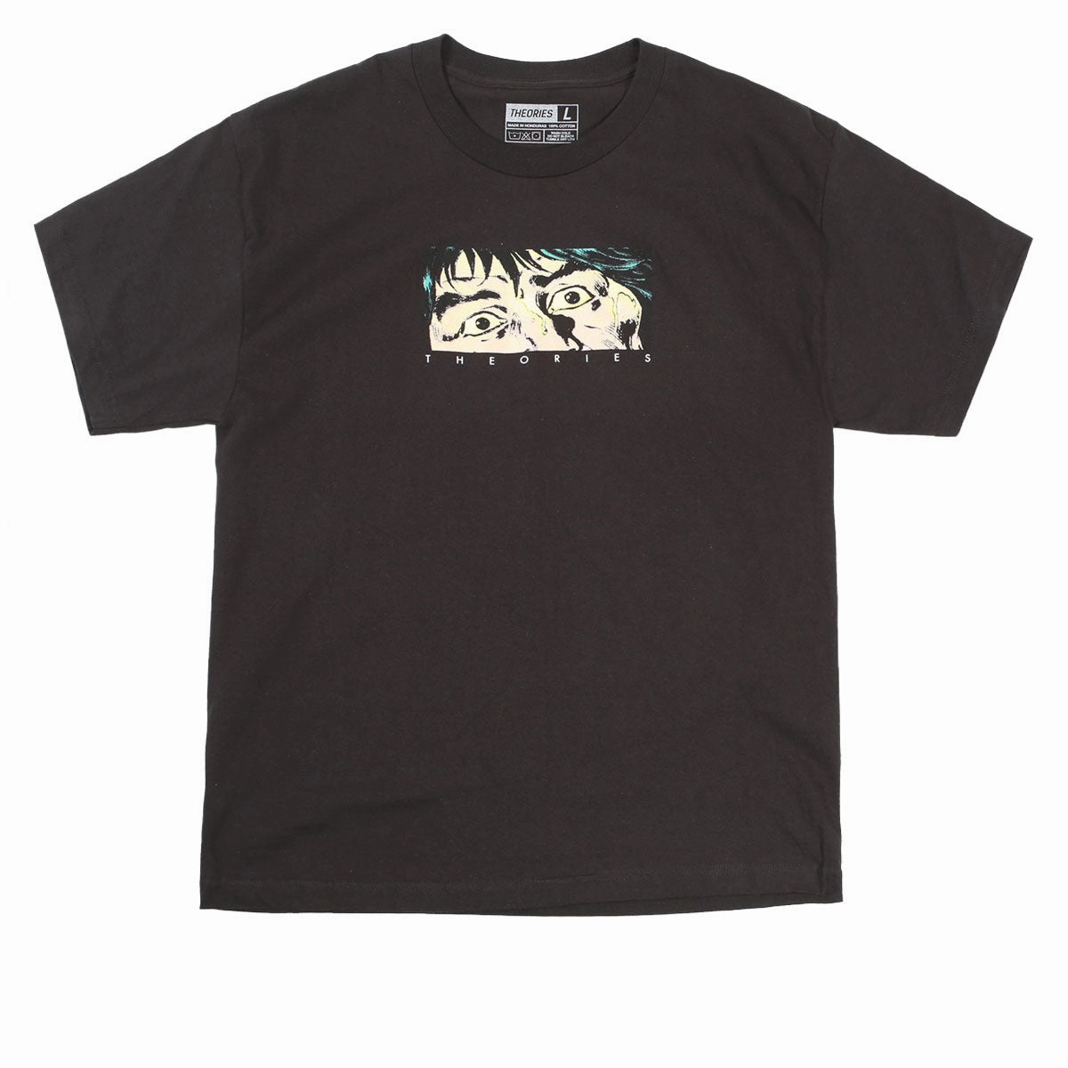 Theories Fixate T-Shirt - Black Kitchenware Stamps