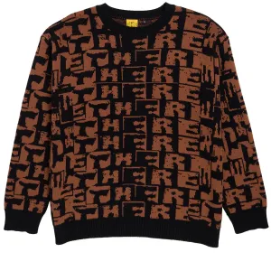 There Torn Sweater - Black/Brown Health Foods Skirts