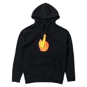 There Up Yours Hoodie - Black/Red/Yellow Travel Bags Gardening Tools