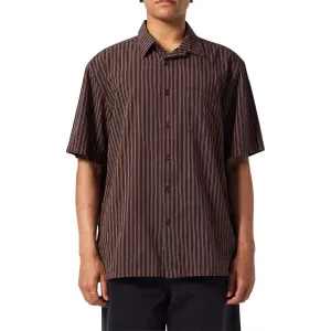Tickets Former Reynolds Stripe Shirt - Brown Hoodies