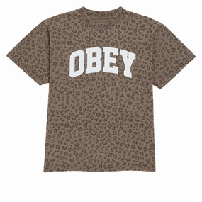 Tickets Obey Collegiate T-Shirt - Vintage Leopard Banners