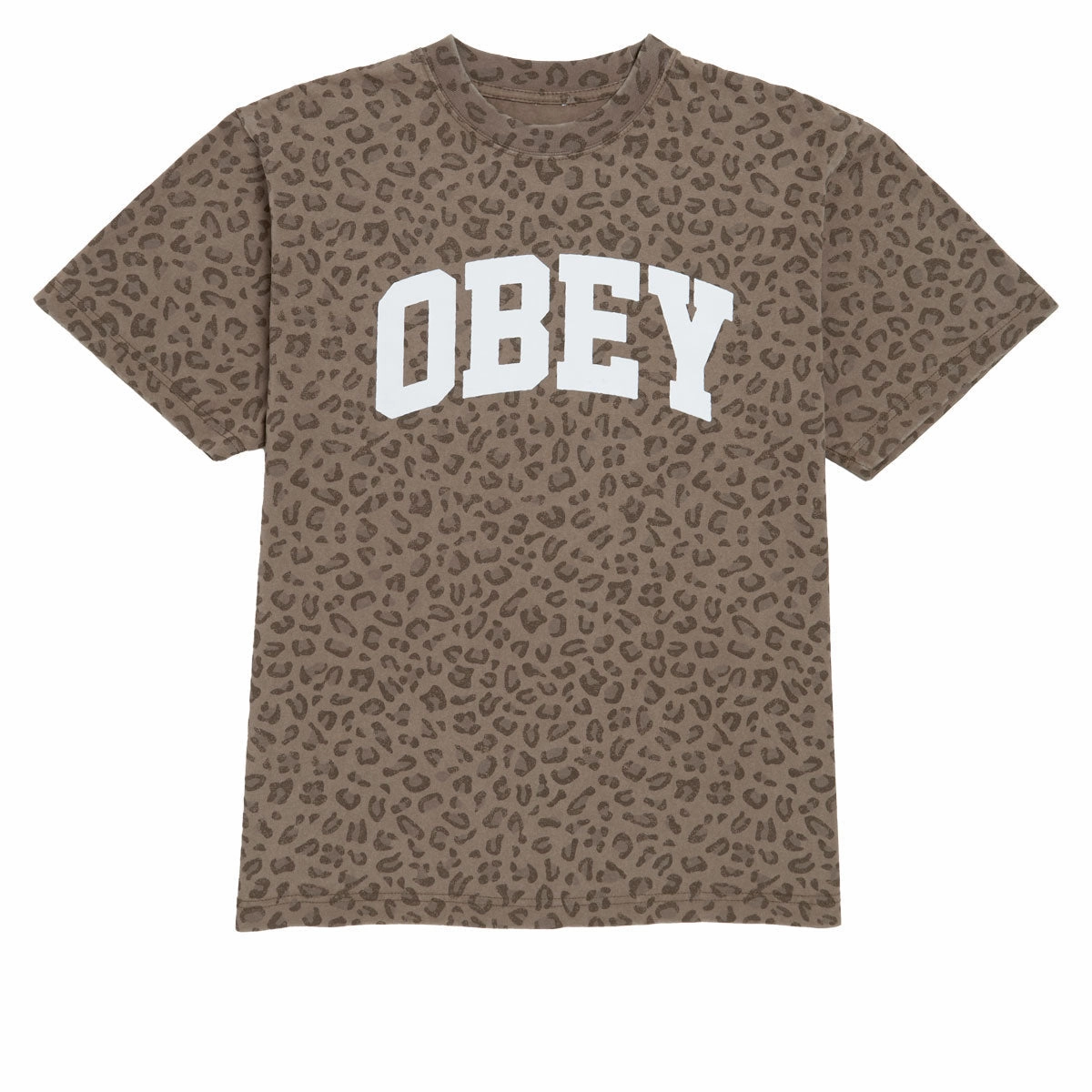 Tickets Obey Collegiate T-Shirt - Vintage Leopard Banners