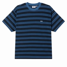Tickets Obey Kenny Relaxed T-Shirt - Coronet Blue Multi Motorcycle Gear