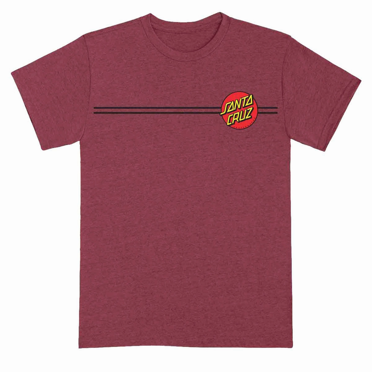 Tires Santa Cruz Classic Dot T-Shirt - Heather Cardinal Organic Food