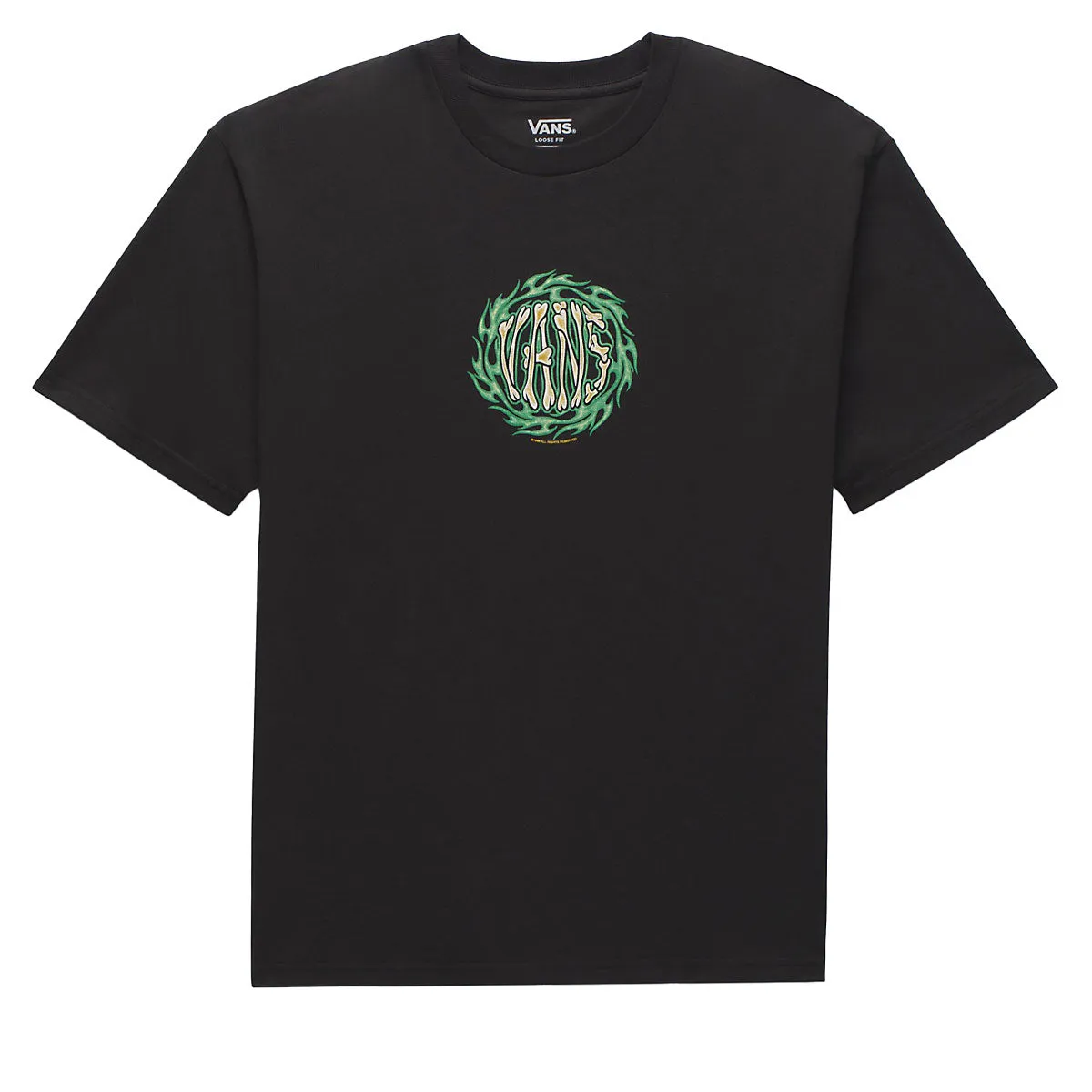 Tissue Paper Vans 2k Flame T-Shirt - Black Tissue Paper