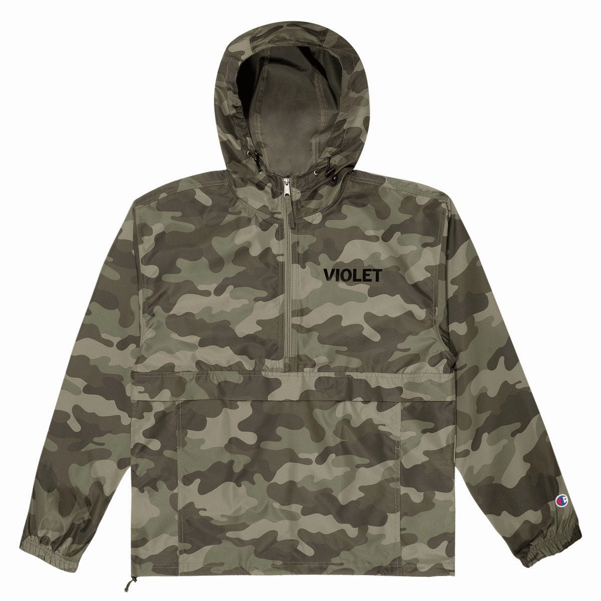 Toddler Gear Violet Peace Jacket - Green Camo Lace Trim