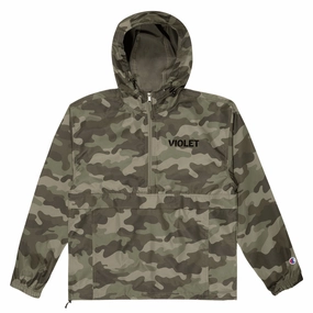 Toddler Gear Violet Peace Jacket - Green Camo Lace Trim