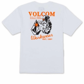Toner Volcom Volcom Workwear Welder T-Shirt - White Dresses