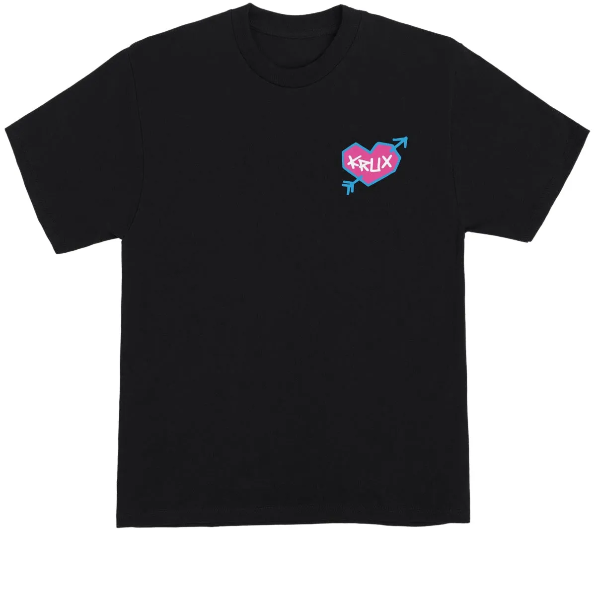 Tools Krux Heart Logo T-Shirt - Black/Pink/Blue/White Totes