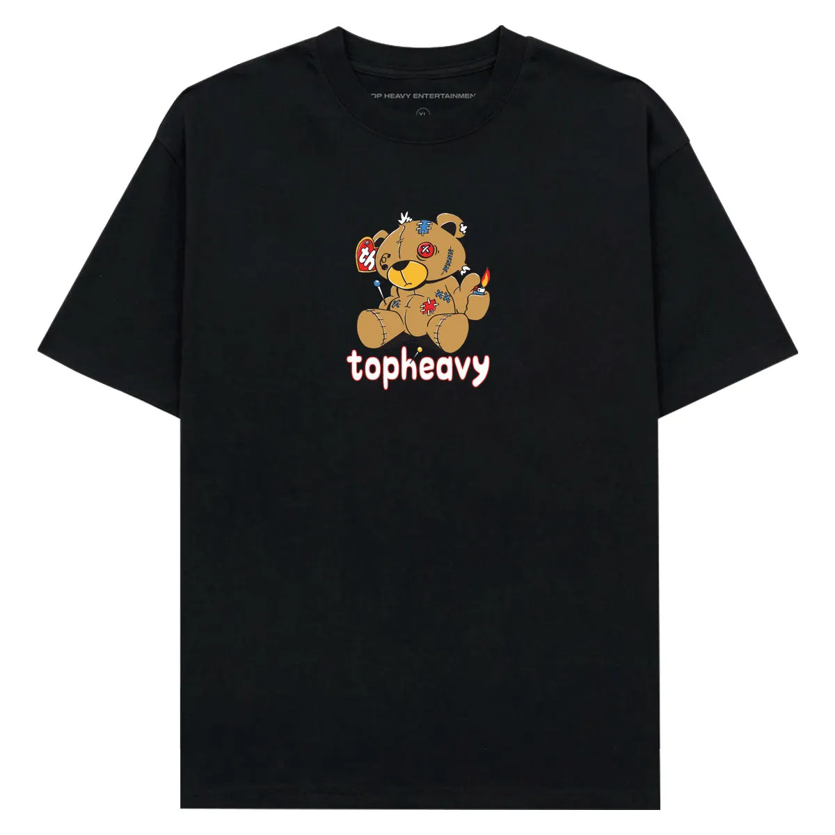 Top Heavy Bear Minimum T-Shirt - Black Hair Care Wigs