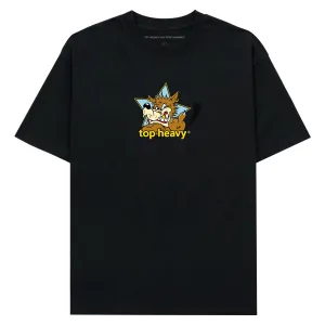 Top Heavy Doghouse T-Shirt - Black Wallets Stamps