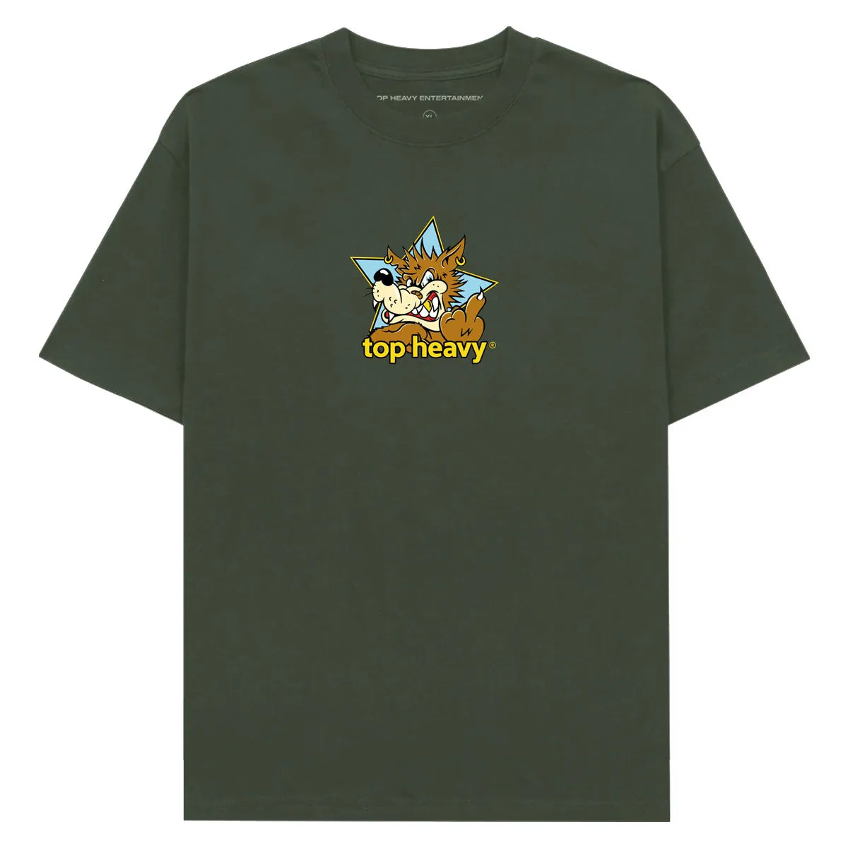 Top Heavy Doghouse T-Shirt - Military Green Hiking Boots Fashion Guide