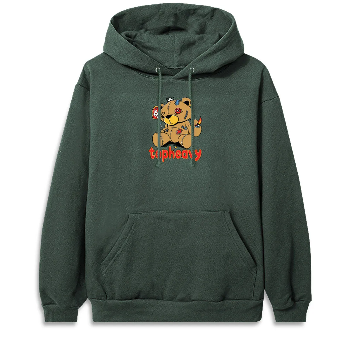 Top Heavy Playn With Fire Hoodie - Forest Makeup Removers Footwear Collection