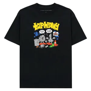 Top Heavy Screwed T-Shirt - Black Activewear Plants