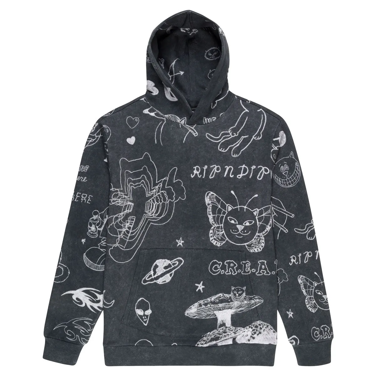 Totes RIPNDIP Nermal Domination Hoodie - Black Vintage Scissors