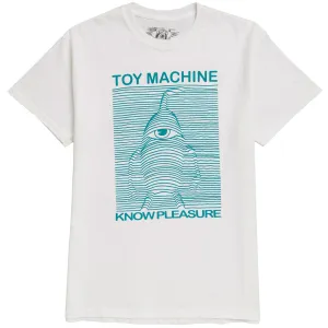Toy Machine Toy Division T-Shirt - White Minimalist Design Gloves