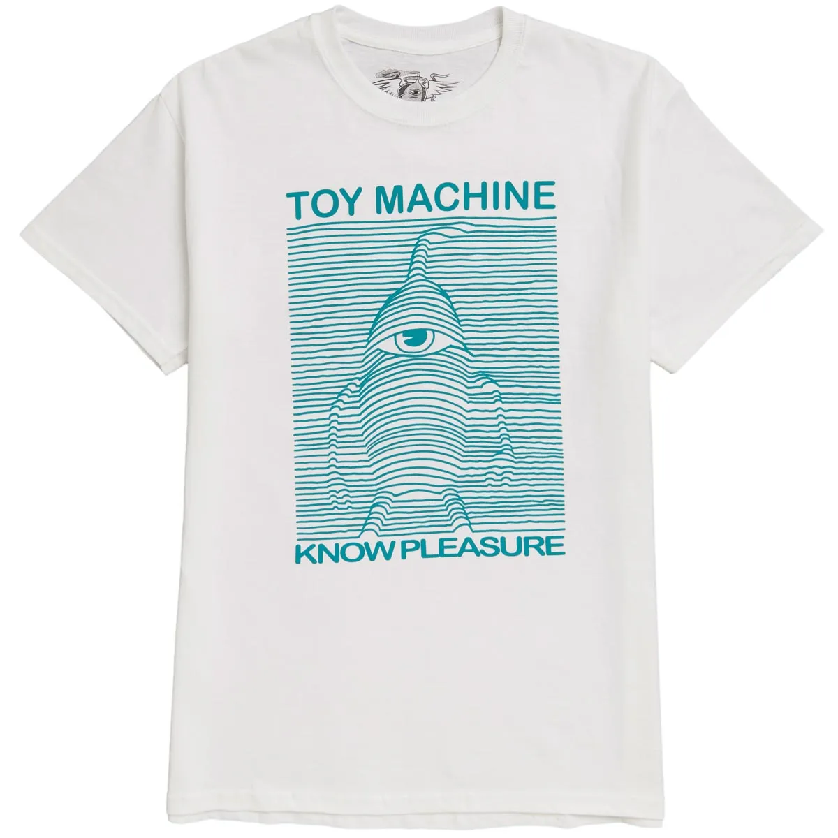 Toy Machine Toy Division T-Shirt - White Minimalist Design Gloves