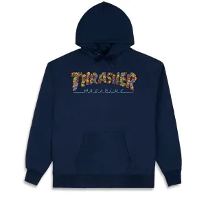Trash Bags Thrasher Smile By Spanky Hoodie - Navy Clothing Line