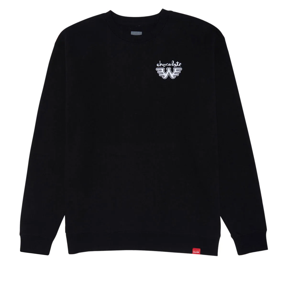 Travel Accessories Chocolate x Waylon W Embroidered Crew Sweatshirt - Black Health Monitors