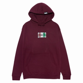 Travel Guides DGK Empire Hoodie - Maroon Industrial Clothing