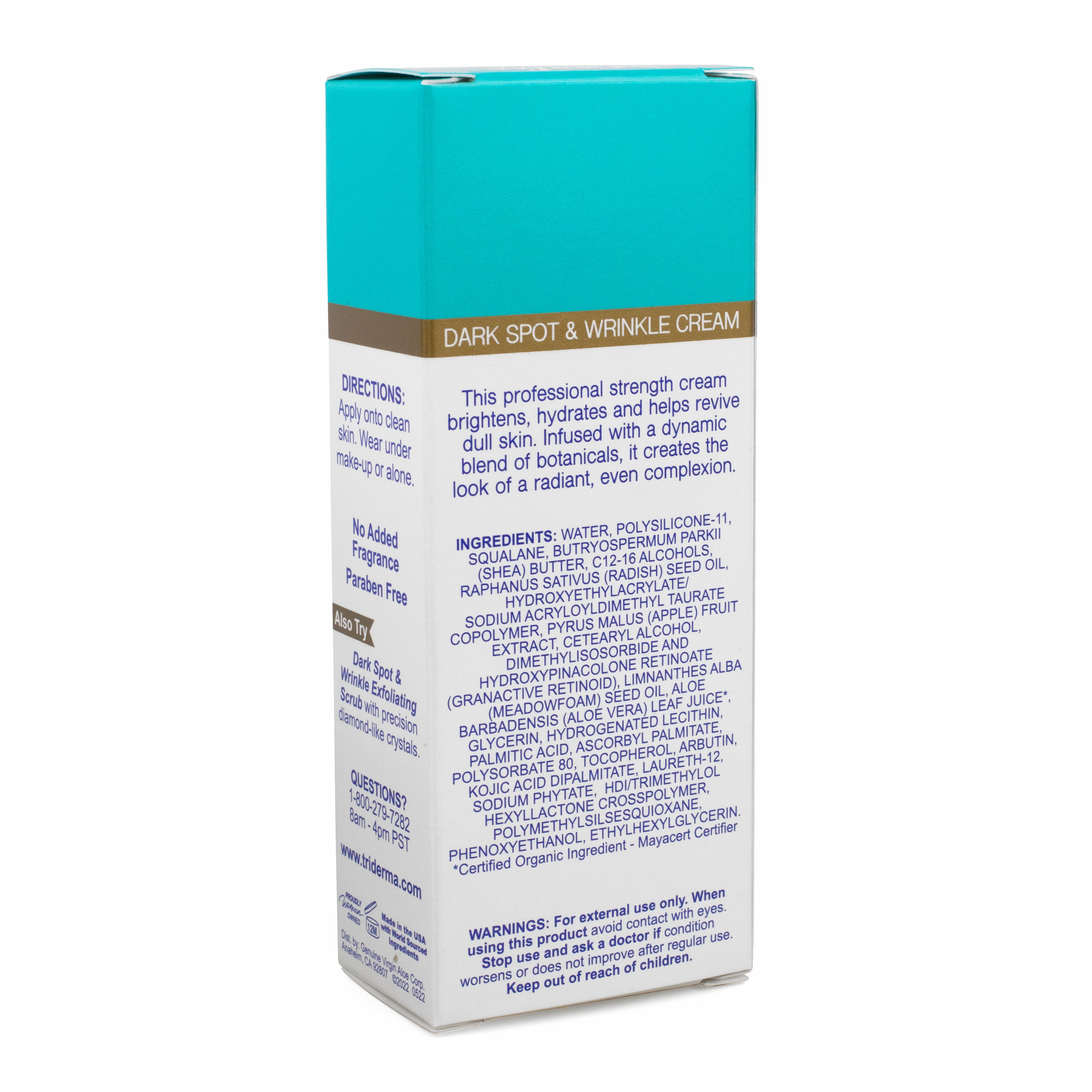 TriDerma & Wrinkle Erasing Cream, Non-Comedogenic, Anti-Oxidant