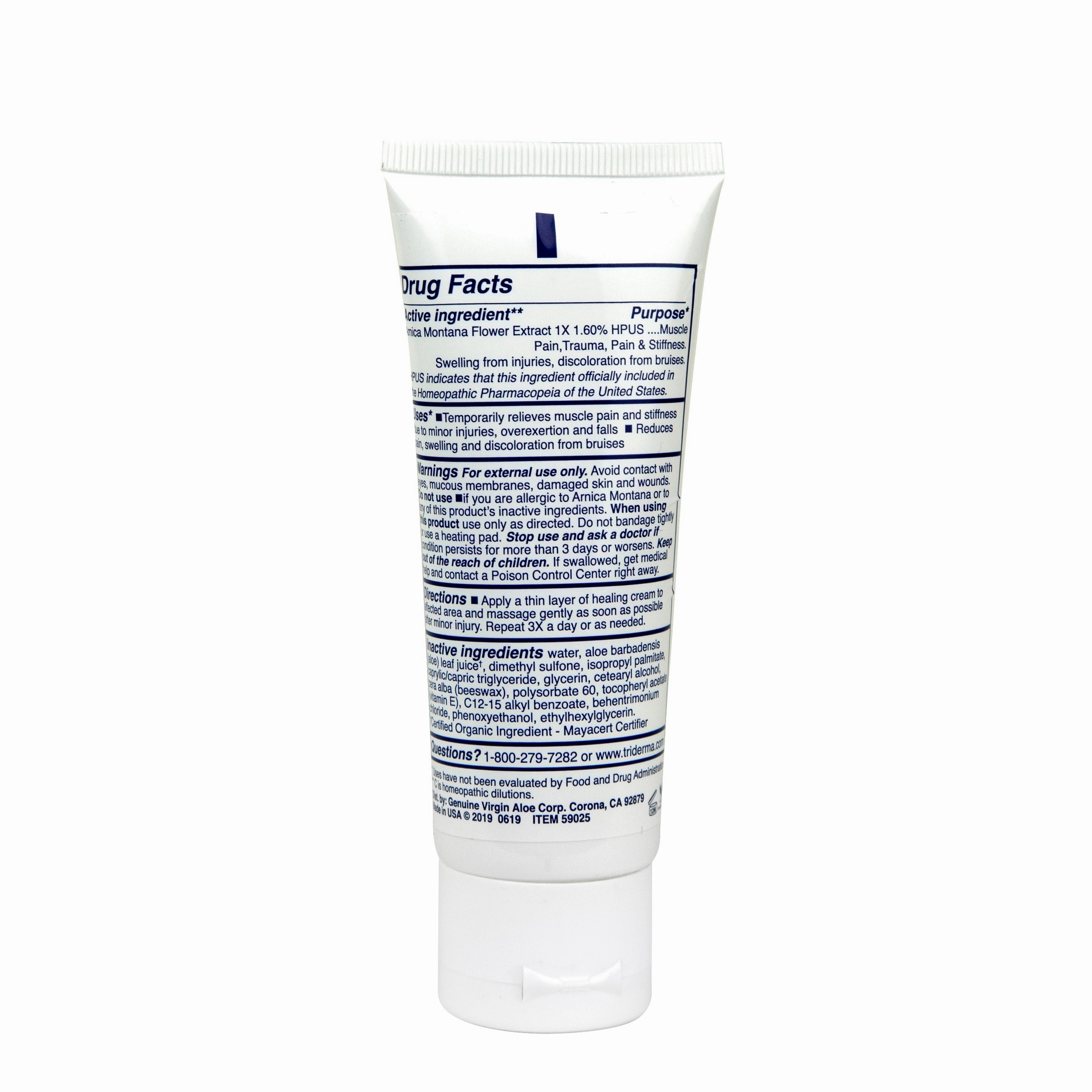 TriDerma Everyday Bruise Relief Cream, for Bruises, Itching and Redness