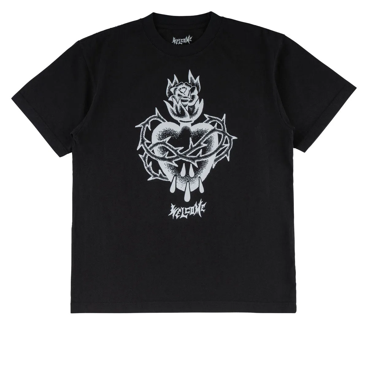 TV Shows Welcome Hallowed T-Shirt - Black Denim Basics