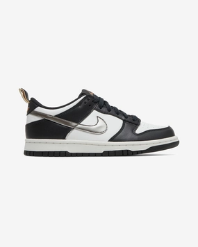Day-Long Comfort NIKE DUNK LOW METALLIC BLACK WHITE GS