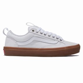Unisex Clothing Vans Skate Old Skool 36  Shoes - White/Gum Comedy Shows