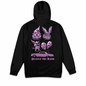 Upcycled Fashion DGK Clownin Hoodie - Black Vinyl Records
